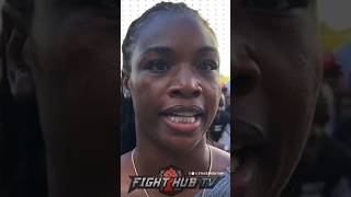 Claressa Shields REACTS to INTENSE Canelo vs Jermell Charlo WEIGH IN!