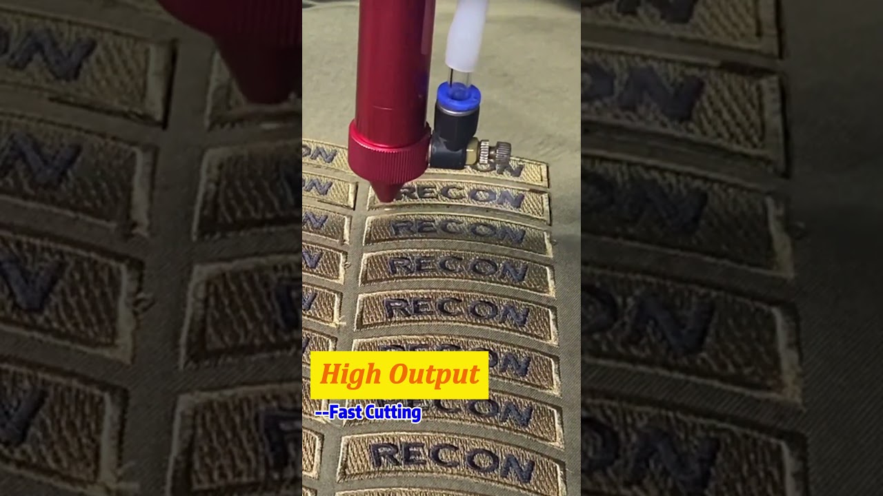 How To Laser Cut Embroidered Patches | CCD Laser Cutter