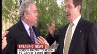 Spin Doctor Alastair Campbell vs Adam Boulton Sparks Fly in verbal fist fight