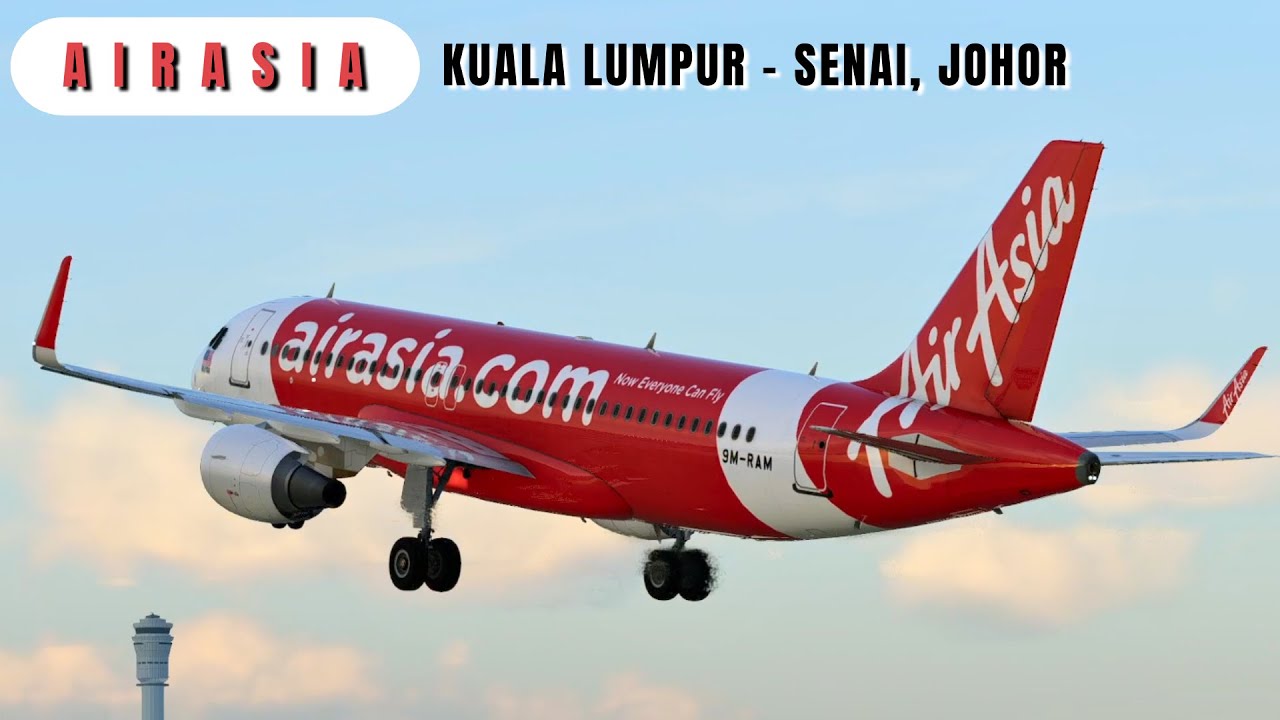 AirAsia A320 Kuala Lumpur to Senai | ToLiss A320 CEO | X-Plane 12