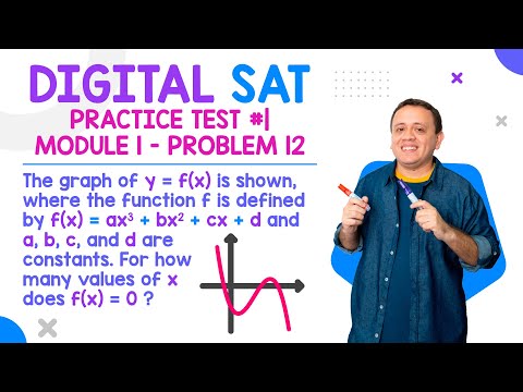 Digital SAT Practice Test #1 | Module 1 - Problem 12 (Function Graphs)