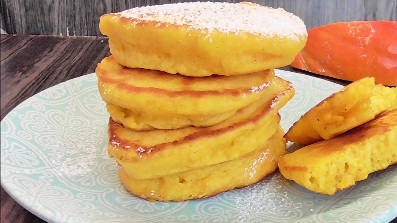 Bester Kürbis Pancakes /Pfannenkuchen mit Kürbis - YouTube