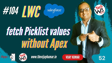 104 - How to fetch picklist value without apex method in LWC | #lwc #lwctutorial #salesforce
