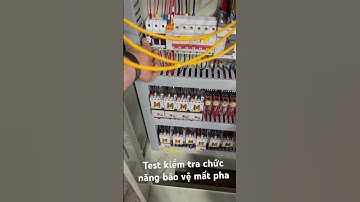 Test kiểm tra chức năng bảo vệ mất pha cho tủ quạt hút khói #thiết #electrician #tủ #tudien