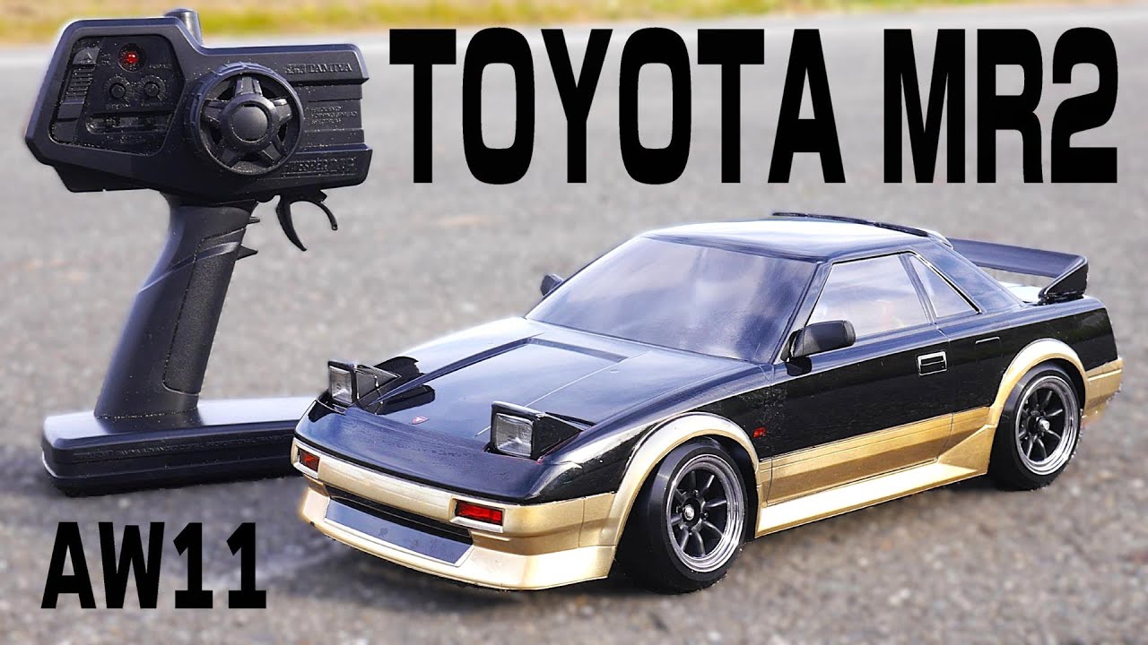 【トヨタMR2を作る】タミヤのミッドシップRCカーMB-01MRにMRC2駆ドリコンバージョンキットを組んで、MシャーシのMRドリフト‼ABCホビーAW11 TopLineドリフトタイヤ　マルオ模型