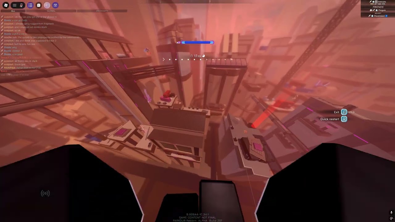 продвижение гамма маршрут паркур возрождается 1.7