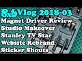 8x6 Vlog ►Micaton Magnet Driver Review - Studio Makeover - Website Rebrand - Workshop Sticker Update