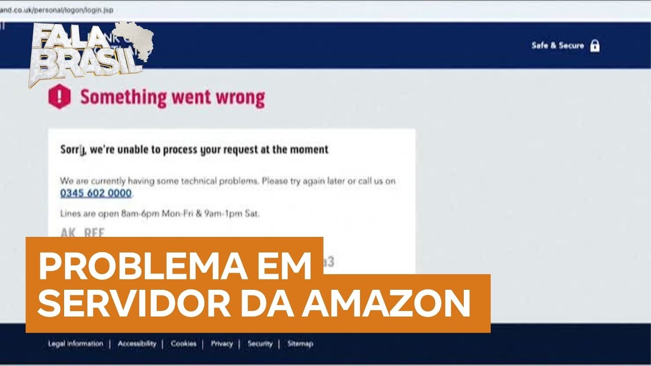Problema em servidor da Amazon deixa centenas de sites e aplicativos fora do ar