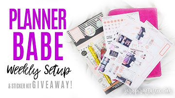 Planner Babe Planner Sticker Kit B6 Stalogy Daily Pages Weekly Setup