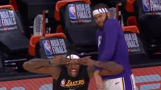 Dwight Howard \& JaVale McGee living their best lives from the bench | Game 6 | Lakers vs Heat