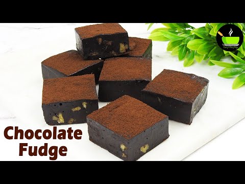 Simple Chocolate Fudge Recipe | 3 Ingredient Chocolate Fudge | Chocolate fudge with condensed milk | She Cooks