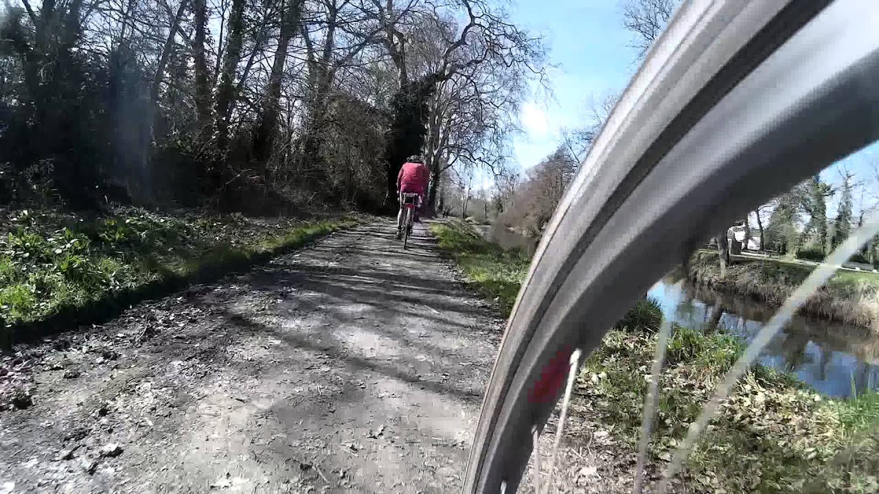 Cycling a short stretch of the Nantes Brest canal at Gouarec YouTube