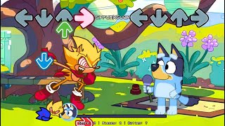 Fnf Sonic All Phases Vs Bluey, Bingo & Mackenzie Sings Can Can Bluey Fnf Mods