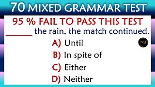 English Grammar For Competitive Exams | 70 Grammar Questions💡 95% Fail This – Will You Pass?🚨| No.1