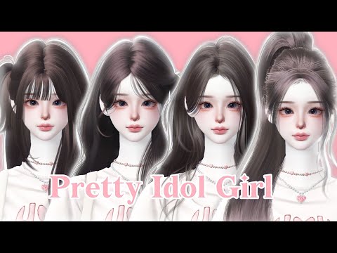 🩰 Zepeto Face Tutorial Pretty Idol Girl [ Oplas Zepeto ] Zepeto Girl Face Tutorial 🦢