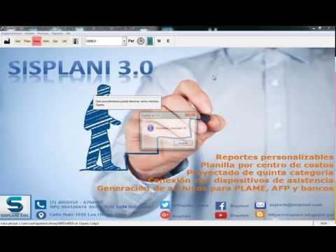 Control de asistencia para pagos por planilla con Sisplani - ingreso de personal