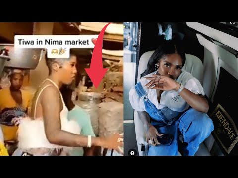 Fans Express shock As Tiwa Savage Is Spotted At Local Ghana Market*Must watch*