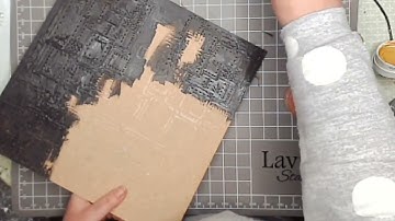 This way for Adventure - a mixed media live with Stamperia and Pentart Rust and Patina paint effects