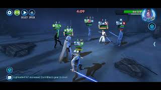 SWGOH TW 3V3: JML vs Rey Ben and new Ezra screenshot 2