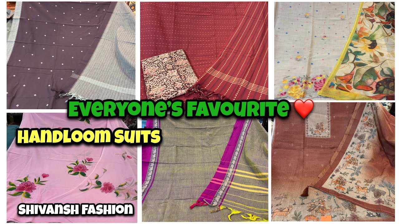 Mangalagiri Handloom Suits & More That Look Expensive, Classy 🫶Free Shipping | Shwetadhiraj