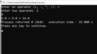 Creating calculator with switch case in  C Language@COMPUTEREXCELSOLUTION