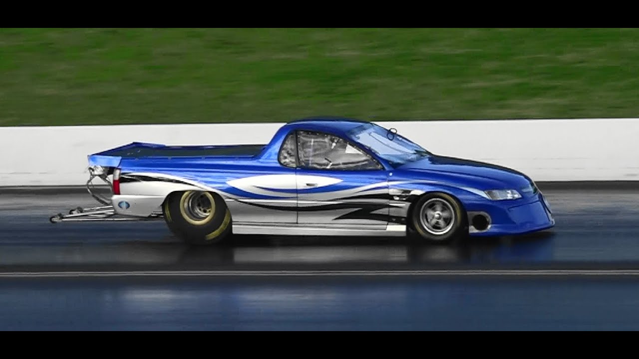 C&V PERFORMANCE LS TURBO POWERED COMMODORE UTE 7.29 @ 196 MPH - YouTube