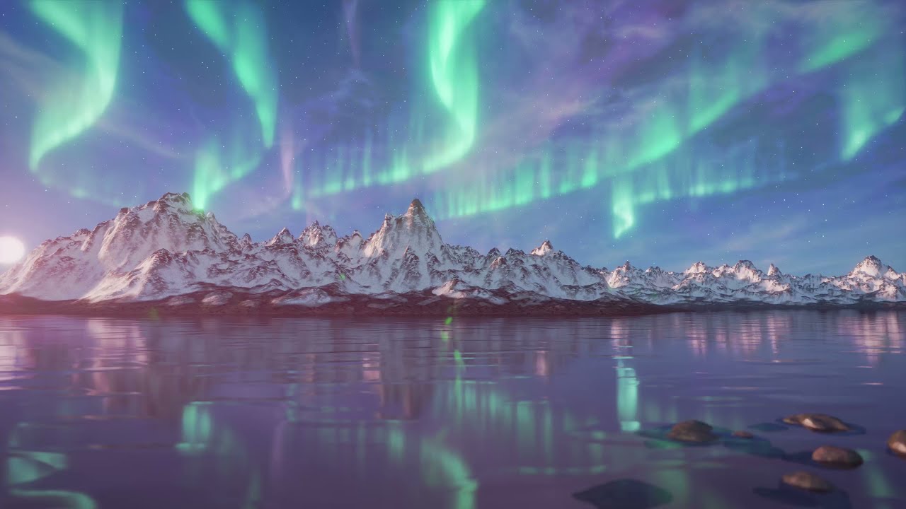 Aurora Borealis Blender training YouTube