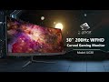 Z-EDGE UG30 30" 200Hz Curved Gaming Monitor Ultrawide Gaming Monitor, 1ms wFHD 21:9 2560x1080