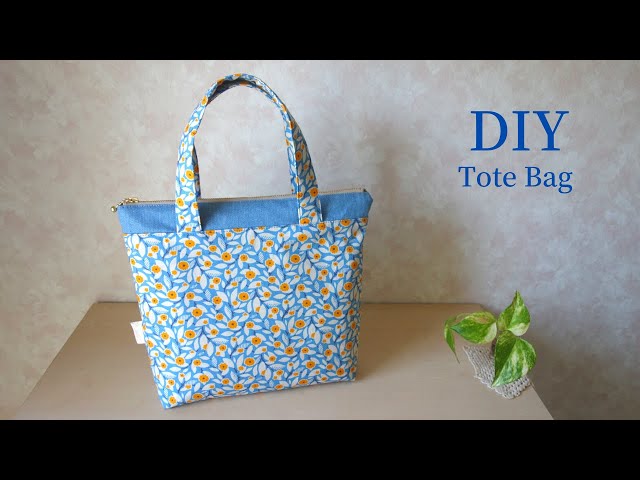 How to make a zipper tote bag/Enjoy sewing. - YouTube