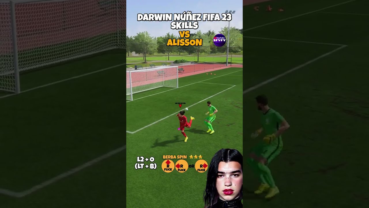 Darwin Nunez FIFA 23 Berba Spin to Flair Shot