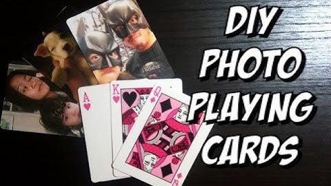 DIY Photo Playing Cards