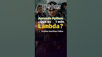 Que es lambda en python explicado con Harry Potter fácil  #python #pythonespañol