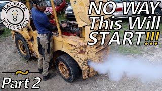 Will the 52 Year Old Fork Truck RUN? & Can I DRIVE it HOME? ~  RESCUING a 1960's Fork Truck ~ Part 2