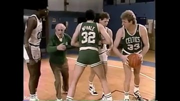 Larry Bird teaches how to play post up even if you are smal