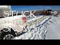 Truck Stuck In Snow Hunting Trip