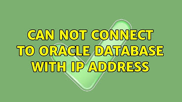 Can not connect to oracle database with ip address