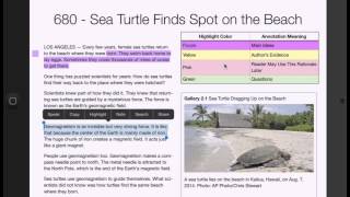 Meaningful Annotation with iBooks on the iPad