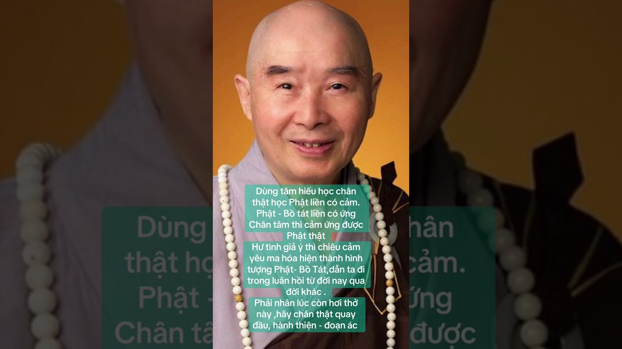 Dùng tâm chân thật học Phật sẽ được cảm ứng 