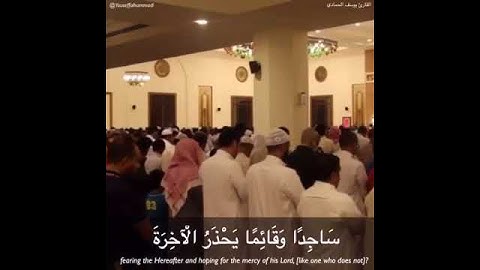 القارئ يوسف محمد الحمادي من سورة الزمر