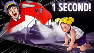 Baby Stuck On Tracks Before Speeding Train, So Conductor Did This