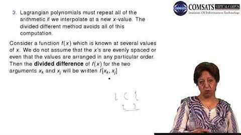 Numerical Computation in Hindi Urdu MTH375 LECTURE 19