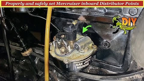 How to set Mercruiser 3.0L inboard distributor point gap