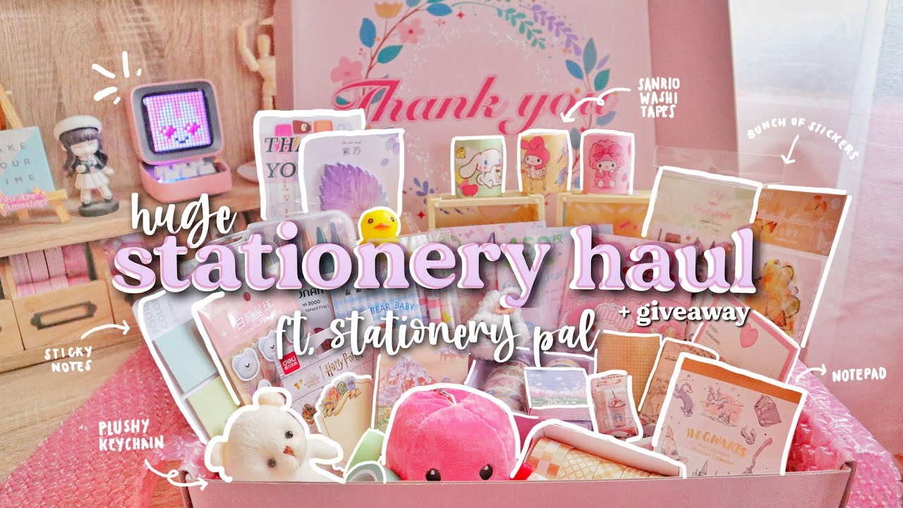 HUGE STATIONERY PAL HAUL 🍄 cute & useful items • spring sale event