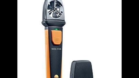 Testo 410i Small Vane Anemometer Tutorial