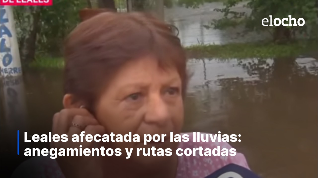 LEALES AFECTADA POR LAS LLUVIAS: ANEGAMIENTOS Y RUTAS CORTADAS