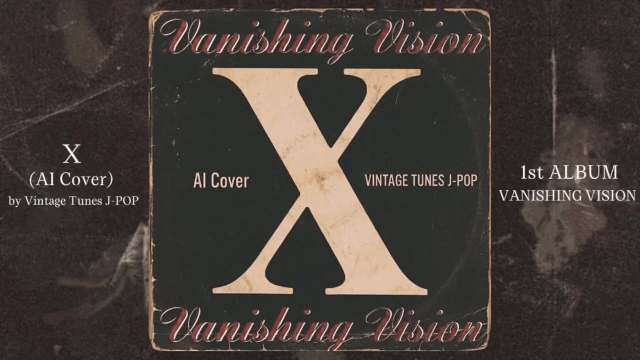 X (X JAPAN)の1stアルバム「VANISHING VISION」をAIアレンジでフルカバー(AI Cover)
