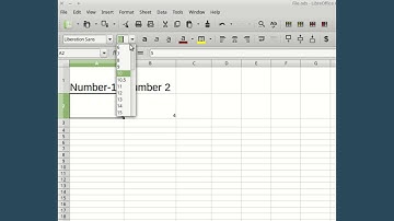 How to subtraction in Libre Office Calc Spreadsheet