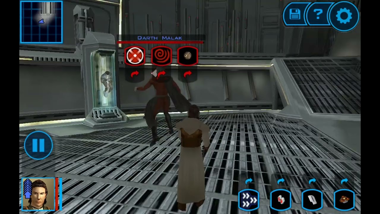 KOTOR - Facing Darth Malak using Scoundrel/Consular Difficult mode