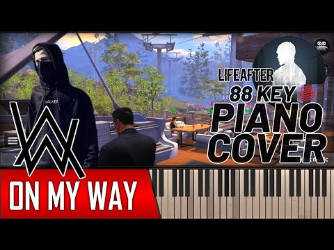 【lifeafter】-piano:-alan-walker---on-my-way-(cc)-88-keys-grand-piano-cover