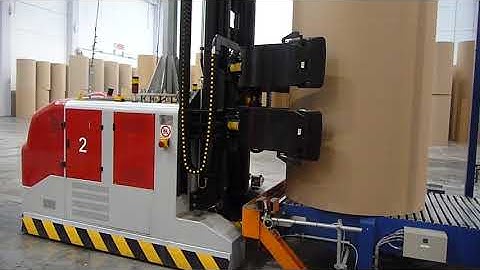 Cascade Paper Roll Clamp on AGV